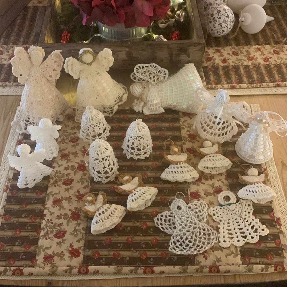 Crochet Angel Bell Christmas Ornaments